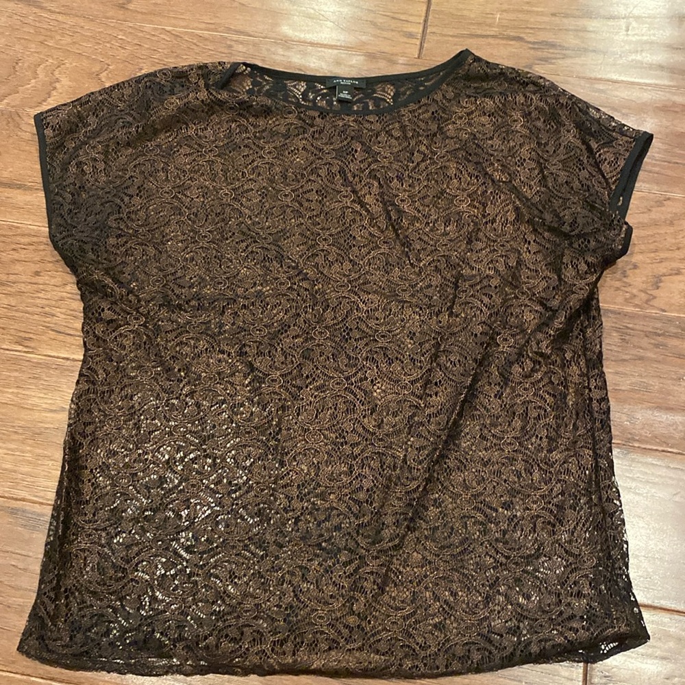 Ann Taylor Sheer Detailed Blouse - SP